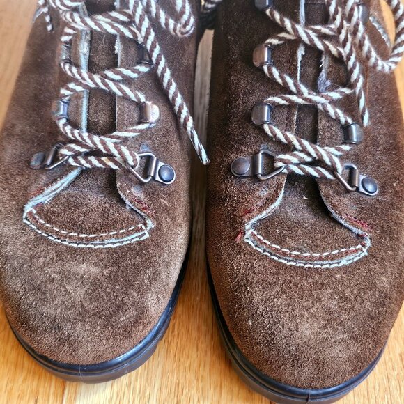 Raichle Switzerland Womens Hiking Boots Brown Suede Lace Up 6.5 - Picture 5 of 10